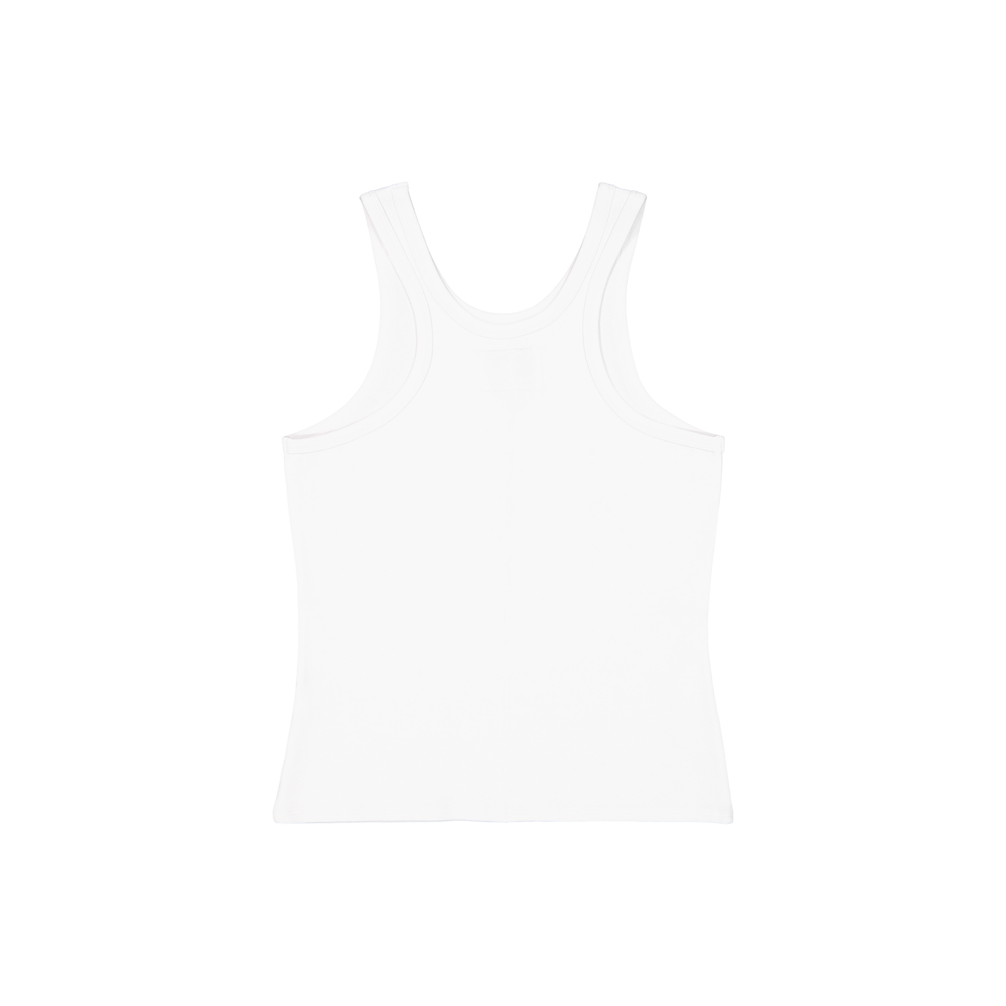 Wilma Stretch Tank Back White | Guerriers