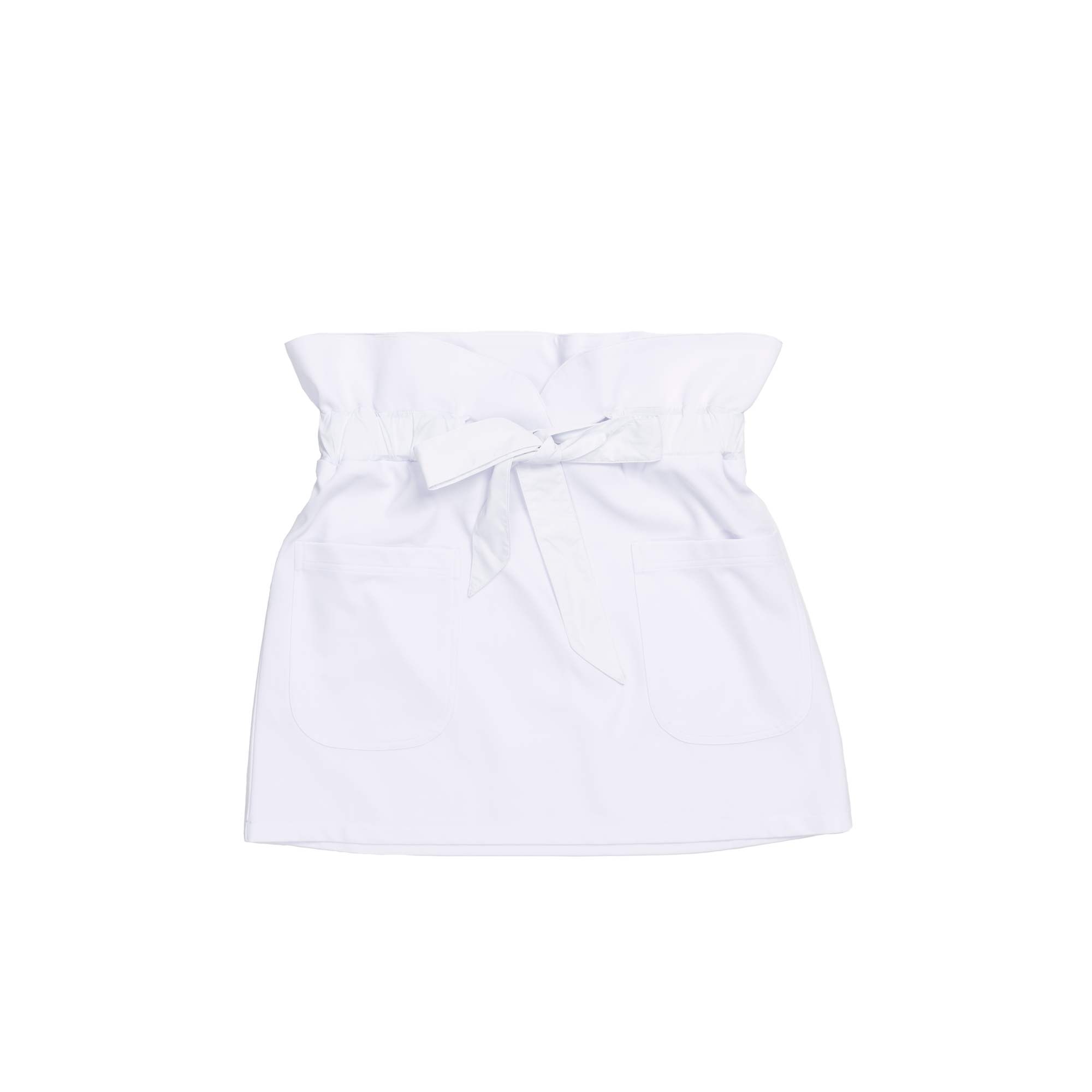 Serena Tie Skirt Front White | Guerriers